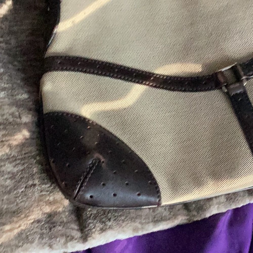 GUCCI SHERRY LINEshoulder bag hobo beige /brown canvas leather interlocking - Picture 4 of 13